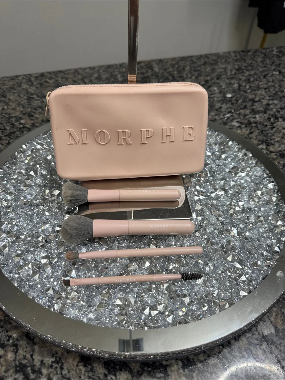 Morphe Blush Pink Brush Set with Zip Pouch